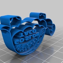 slow taco cookie cutter kitchen dining 3d print model - Mito3D