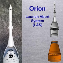 sls-orion launch abort system Kunst Skulpturen Raumschiff service-Modul science education Rakete der nasa Mond Modell mars esa 3d print model - Mito3D
