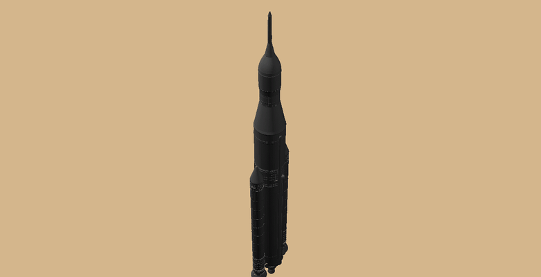 sls rocket rev 1 space ares orion moon gateway mars 3d print model - Mito3D