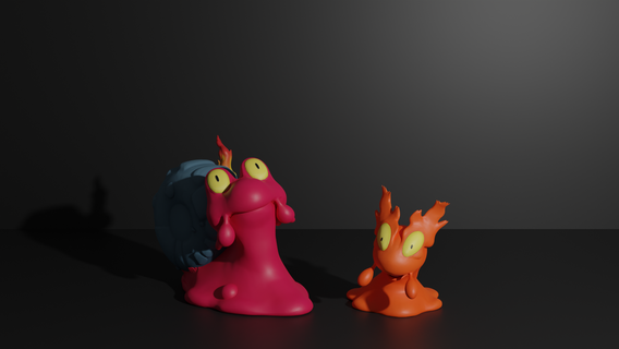 slugma Magcargo 3d Yazdır model sümüklüböcek lav ateş alev Kaya pokemon canavar yanardağ kül Pikaçu Eevee sihirbaz tiranitar horlama 3d print model - Mito3D
