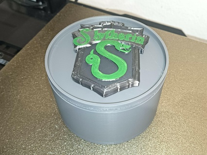 slytherin round box hogwarts harry potter 3d print model - Mito3D