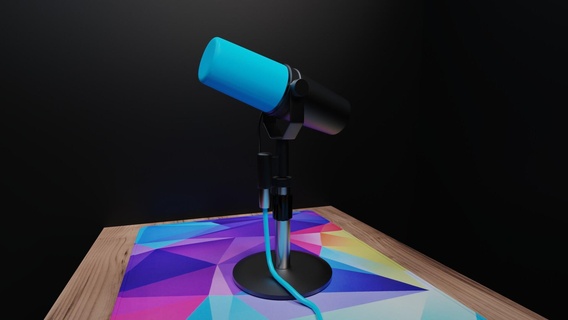 sm7b micrófono 3d print model - Mito3D