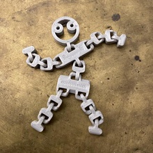 kleine vorgeformte Mann gadget Charakter artikuliert - Spielzeug 3d print model - Mito3D