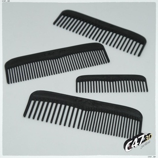 pequeno barba cabelo pente v2 acessórios c47 3d acessório bolso cartão dente largo fino misturado 3d print model - Mito3D