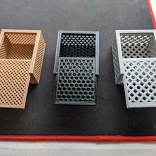 kleine box Deckel - 45 Grad fixieren home container Kiste hexagon parametric Teile-Lagerung Platz storage Container 3d print model - Mito3D