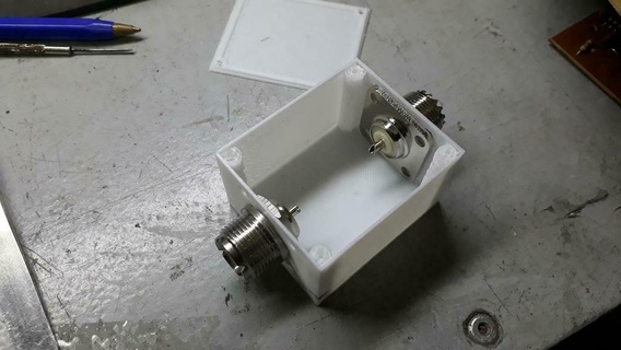 small box qrp vswr meter box electronics electronics enclosure hamradio meter qrp swr vswr  3d print model - Mito3D