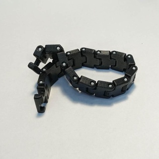 piccolo braccialetto 15x12x5 mm rete a8 bw nero facile Stampa pla ruota bianca braccialetti 3d print model - Mito3D