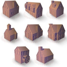 klein Gebäude einstellen 3d print model - Mito3D