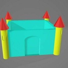 small castle architecture castle 3d print model - Mito3D