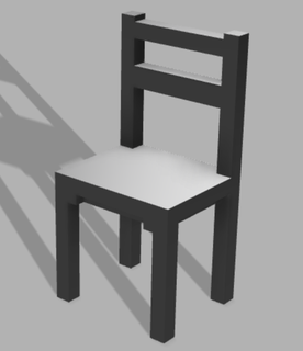 pequeno cadeira pequeno cadeira 3d print model - Mito3D