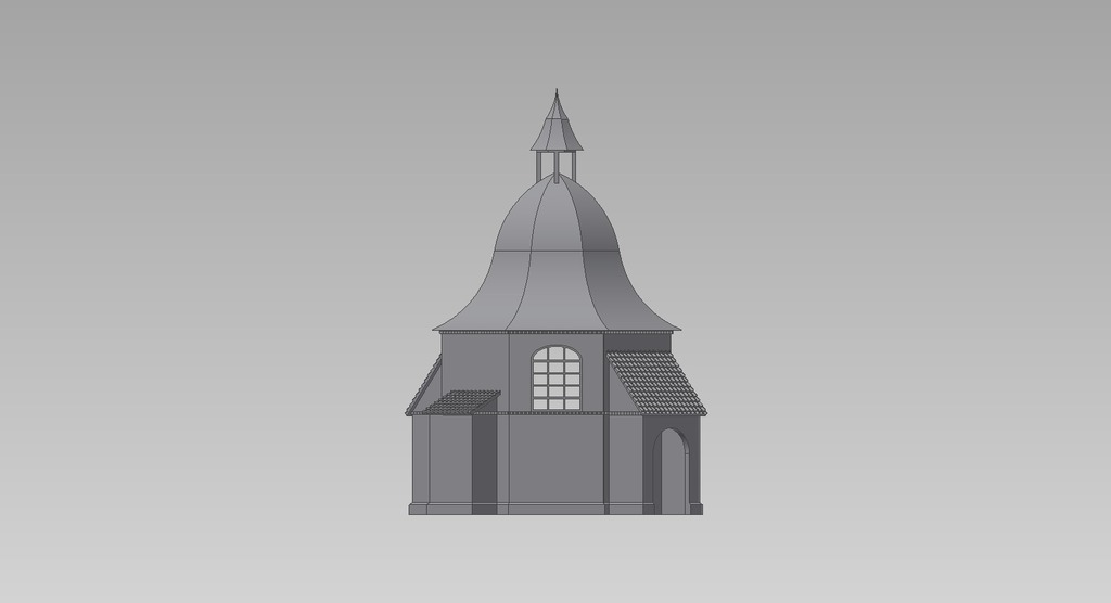 küçük şapel Klein ulrichskapelle kilise ho ölçek mastab 187 binalar yapılar mimari ev 3D print model - Mito3D