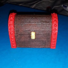 small chest art treasure fishtank 3d print model - Mito3D