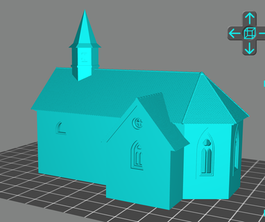 pequeno Igreja 01 3d print model - Mito3D