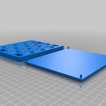 small component storage tray lid screw holder parts box tool_holders_boxes 3d print model - Mito3D