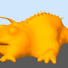 küçük yaratık sanat kertenkele ejderha hayvan 3d print model - Mito3D