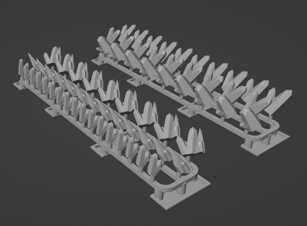 small crystals basing print-in-bulk bases base miniatures minis crystal 3d print model - Mito3D