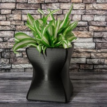 small curved planter home tiny 3d print model - Mito3D