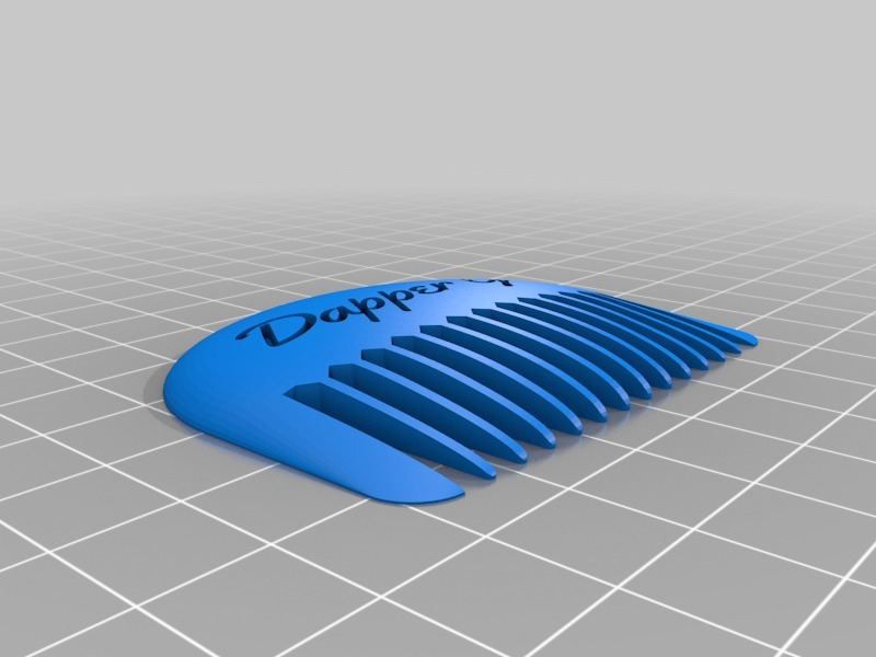 small dapper comb Home customized bathroom home house 3D print model - Mito3D