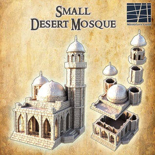 pequeña Desierto mezquita 28 mm mesa terreno 3d print model - Mito3D