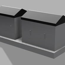 petit double électrique cabinet électricité train échelle 3d print model - Mito3D