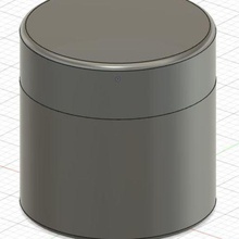 petit tambour peut la maison boîte petite contenant de forme cylindrique pratique 3d print model - Mito3D