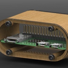 petit enceinte rpi pi gadget framboise 3d print model - Mito3D