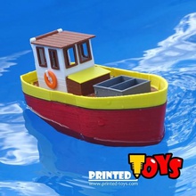 small fishing boat - floating toy kids ship vessel children 3d print model - Mito3D