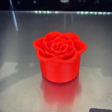 small flower container jewelry slick lid pot scalable jewel ring petals hegonauta hegonauta3d 3d print model - Mito3D