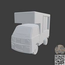 küçük Gıda kargo kamyon oyun 28mm masaüstü arazi savaş oyunları 3d print model - Mito3D