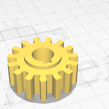 small gear axle d 105 mm modul 2mm tool gears mechanical engineering simple design part first 3d print model - Mito3D