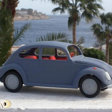 pequeno carro alemão jogo 3d print model - Mito3D