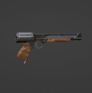 small gun revolver weapon 3d print model - Mito3D