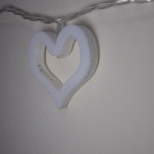 petit coeur de la bande led maison décoration décor gadget cœur 3d print model - Mito3D