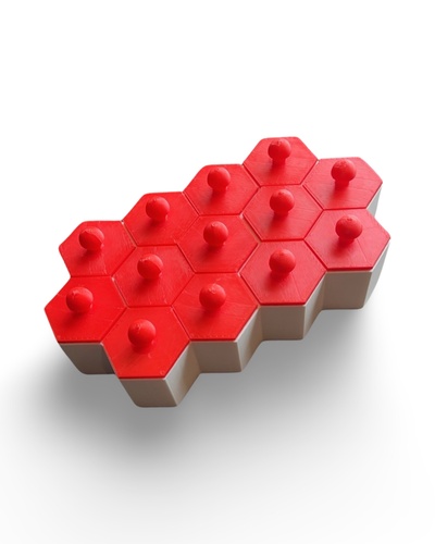 small honeycomb storage bin lids home bins decoration 3d print model - Mito3D