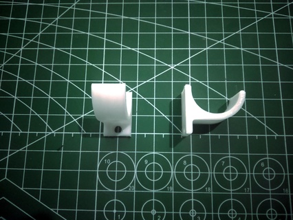 small hook functional without brackets 3d print model - Mito3D