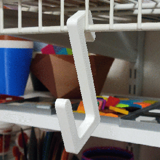 small hook extender loop abbymath simple hanging bath garage practical organization 3d print model - Mito3D