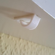 small hook glue bolt home bracket curtain mounting decor 3d print model - Mito3D