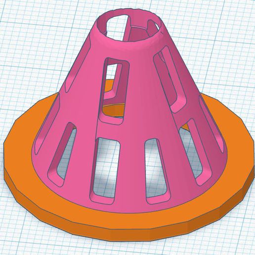 pequeno vespa armadilha cone 3D print model - Mito3D