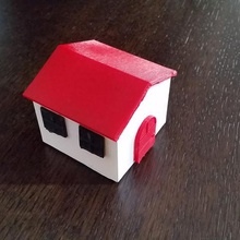 small house home sweet toy 3d print model - Mito3D