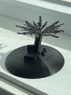small island sand tree coconut ocen 3d print model - Mito3D