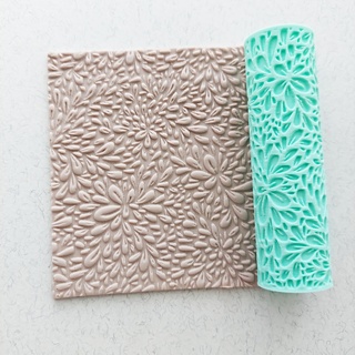pequeno folhas 1 textura rolo PIN polímero argila estampagem gravar relevo debosse joalheria ferramenta brincos 3d print model - Mito3D