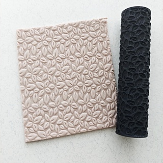 pequeno folhas textura rolo PIN polímero argila estampagem gravar relevo debosse joalheria ferramenta brincos 3d print model - Mito3D
