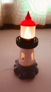 small lighthouse night light nightlight art toy 3d print model - Mito3D