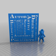 small man big-lies art signs logos 3d print model - Mito3D