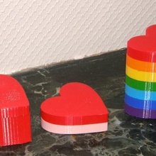 small modular heart box valentines day home containers ultimaker sketchup 3d print model - Mito3D