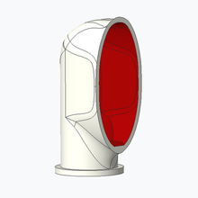 small oval windsock boat model fittings 3d print model - Mito3D