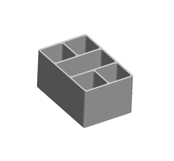 piccolo parti Conservazione scatola 5 scomparti casa organizzazione utile 3d print model - Mito3D