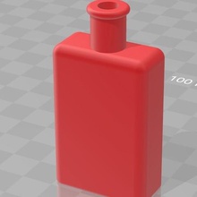 pequeña botella de perfume varios prop contenedor 3d print model - Mito3D