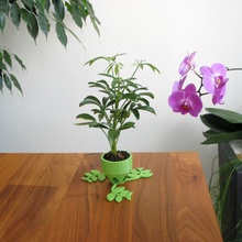 3 small plant pots short medium long home 3d print model - Mito3D