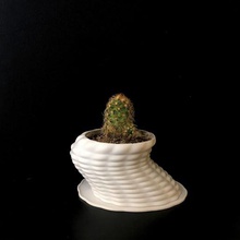small planter flowerpot parametric design decoration 3d print model - Mito3D